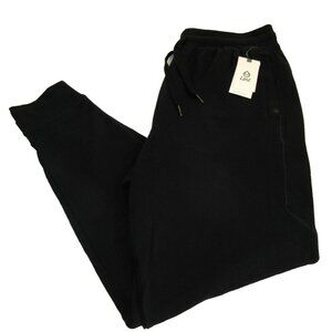 Tasc Performance Men's Varsity Fleece French Terry Jogger Pants Black NWT